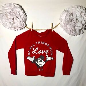 Disney Mickey Mouse Red Sweater